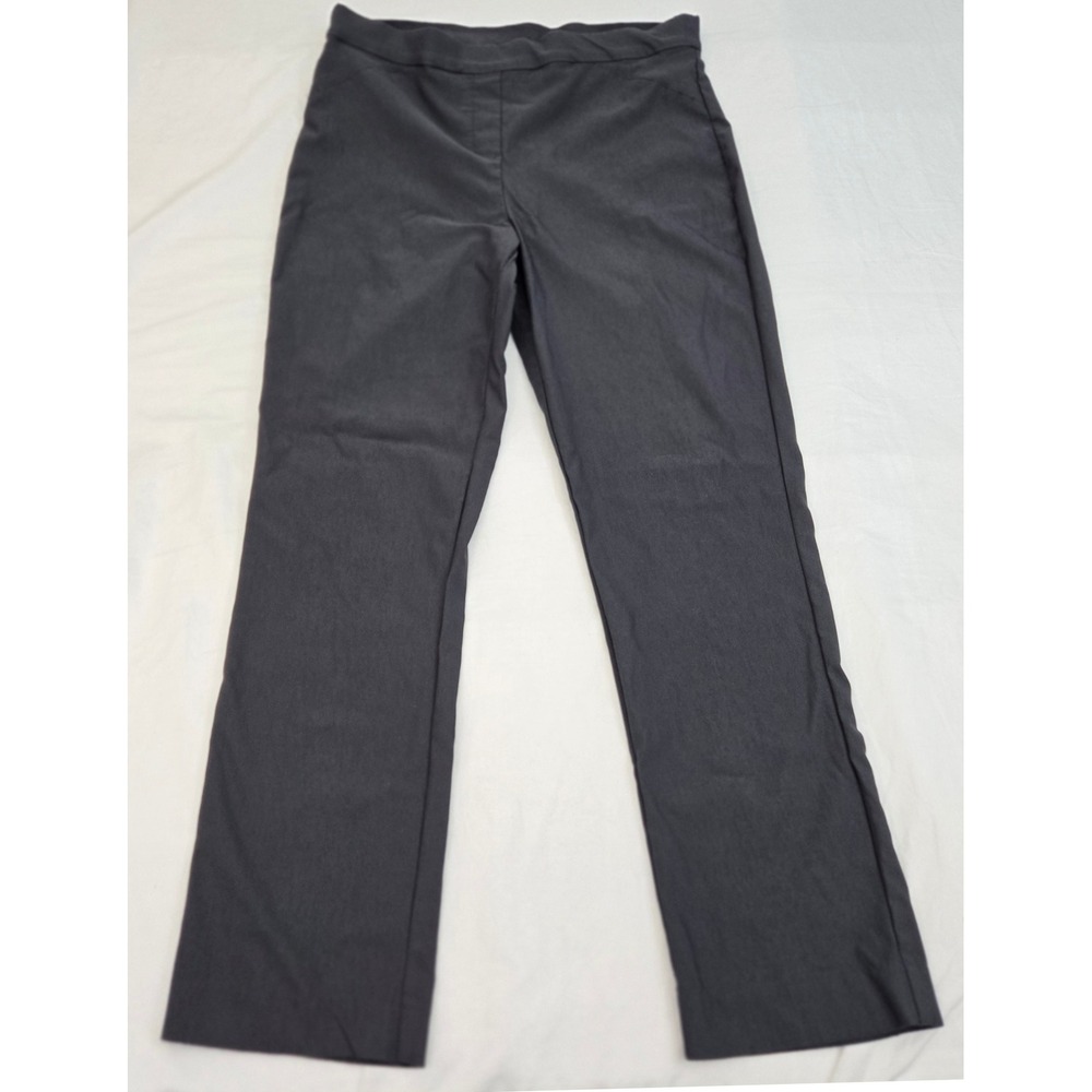 Tribal WOMEN'S 14 Pull On Gray Trousers Stretch Made in Canada Career Slacks